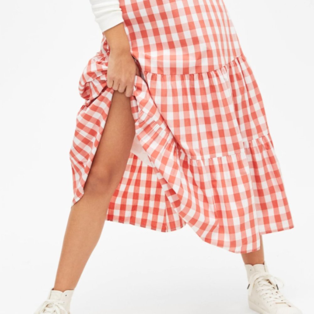 Gap Gingham Midi Skirt